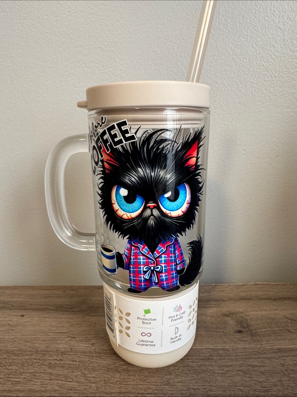 Coffee cat Ello 18oz tumbler - Picture 3 of 5